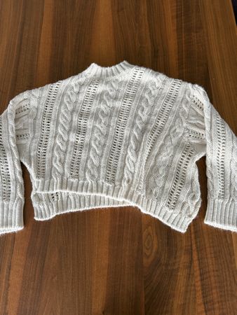 Edited About You Strickpullover Creme Weiss, Gr. S