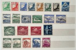 Deutsches Reich Luftpost & Eisenbahn Briefmarken Lot