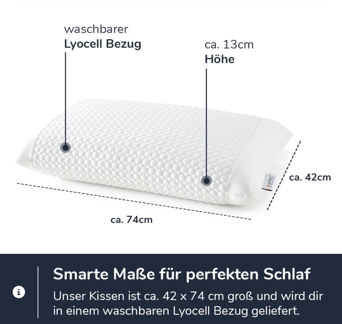 Cuscini: Kissen Airfect Select – Nuovo e nell'imballaggio originale da Schafisheim venduto da Floromea 2