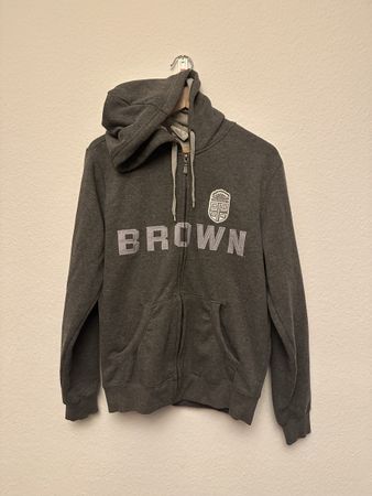 Brown University Zip Hoodie grau Guter Zustand