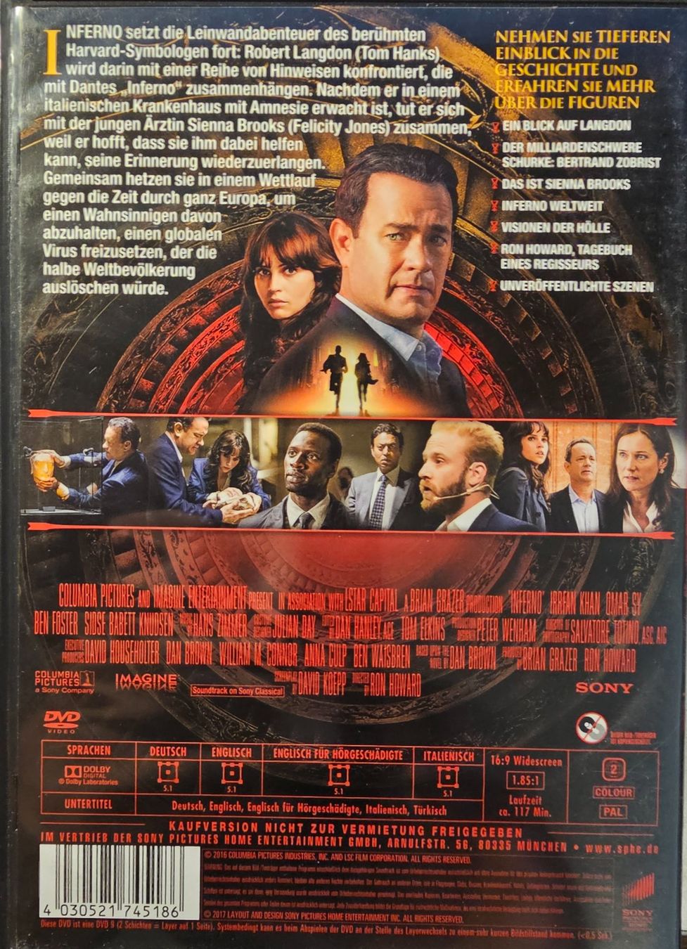 Tutti i DVDs: Inferno – Usato da Wahlen b. Laufen venduto da Cg10 1