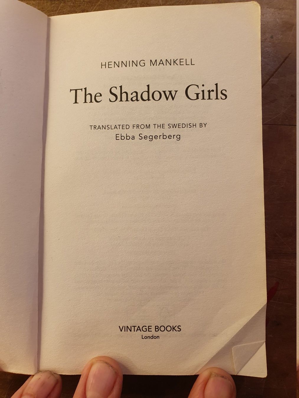 Libri: The Shadow Girl - Henning Mankell – Usato da Zürich venduto da loosebone 3