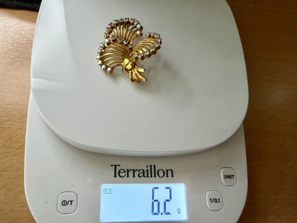 Broches & Aiguilles: Vintage-Brosche Goldfarbe, Strasssteinen – D'occasion à Lamone par LaCantinaMagica 9