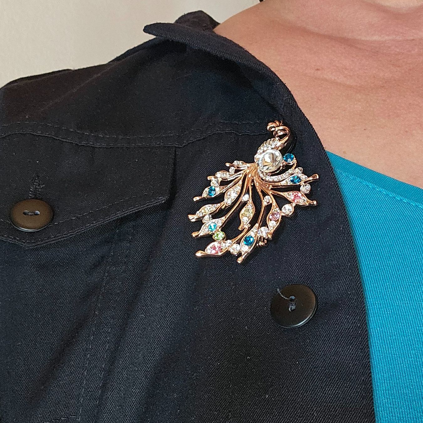 Spille & Fermagli: Broche Paon Strass multicolore Neuf – Nuovo (secondo la descrizione) da Lausanne venduto da tal_01