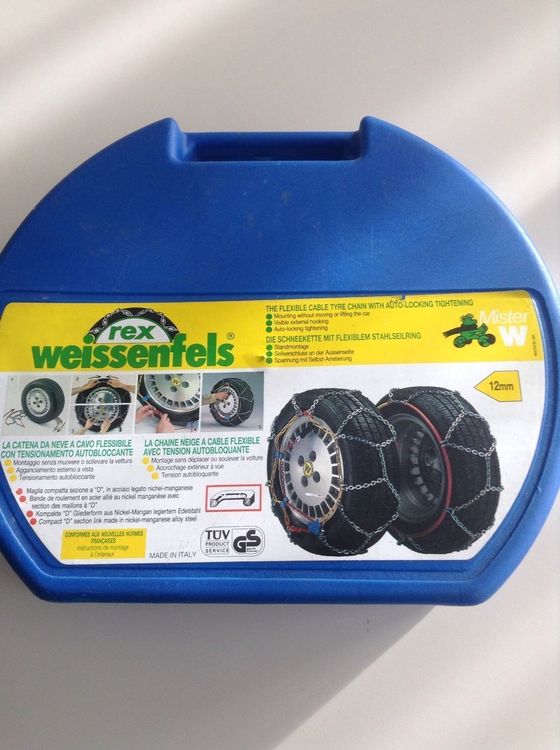 Catene Da Neve Weissenfels Rex Compact Sport - Gr. 95 Per Pneumatici 12mm