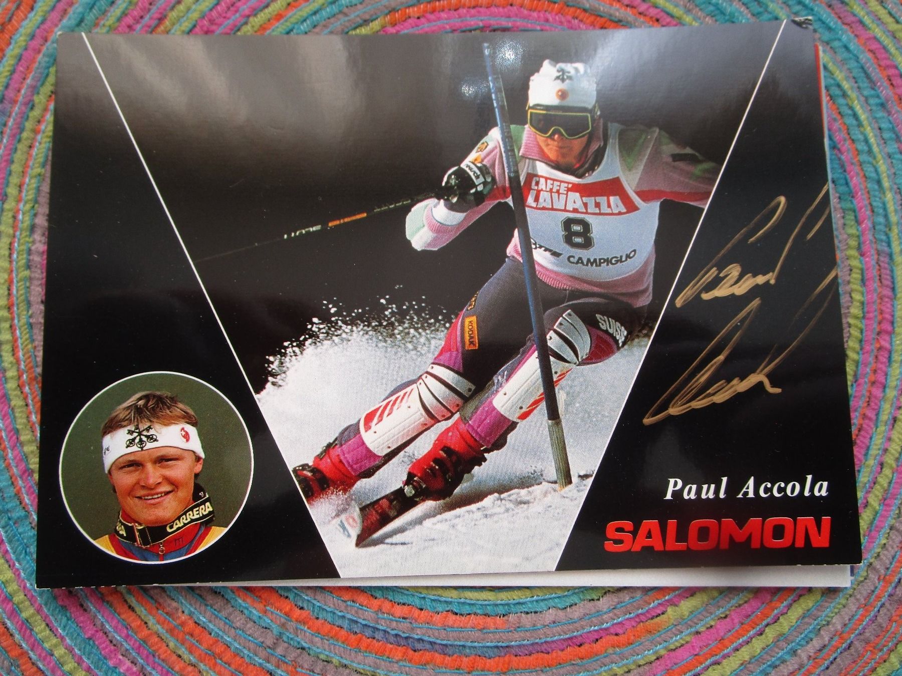 Autografi: PAUL ACCOLA SKI RENNFAHRER ORIGINAL AUTOGRAMM – Usato da GUTENSWIL venduto da Alpina6
