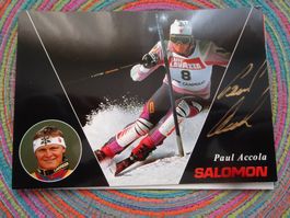 PAUL ACCOLA SKI RENNFAHRER ORIGINAL AUTOGRAMM