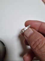 Memory Ring mit Zirkonia Steinen Goldring