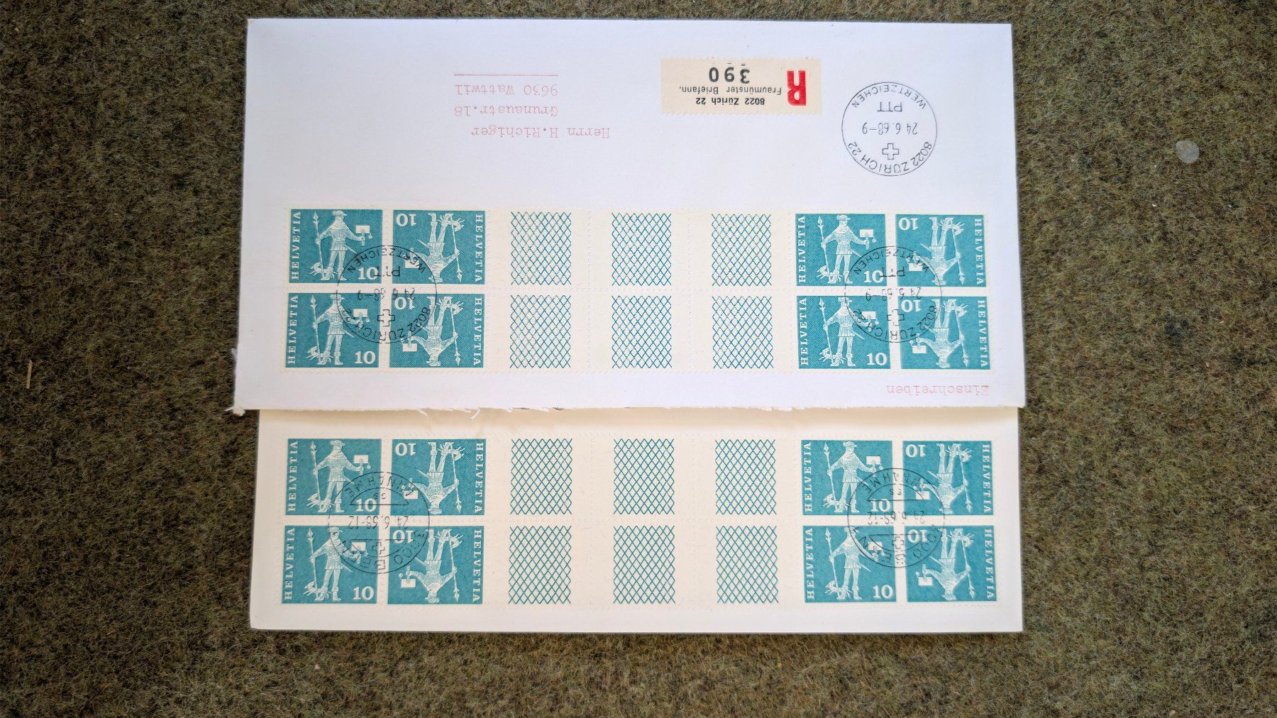 Tutti i francobolli: Briefmarkensammlung mit verschiedenen Schweizer Marken – Usato da Mogelsberg venduto da Martin122 6