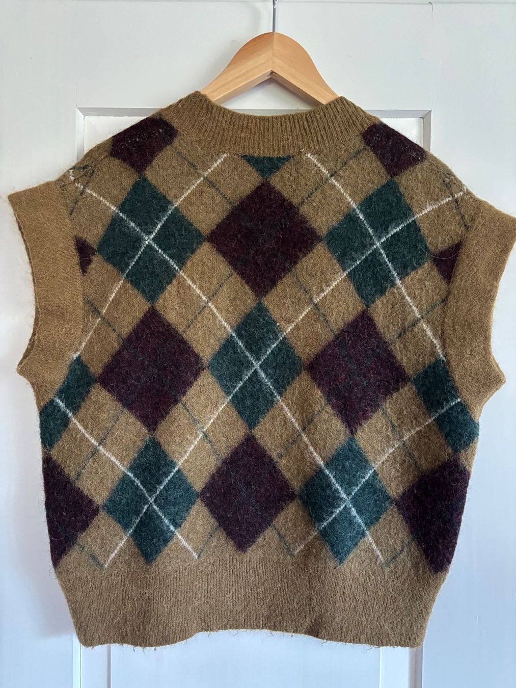 Gilet & Giacche senza maniche: Wollpullover-Weste mit Alpaka-Mischung im Argyle-Muster – Usato da Horgen venduto da uge_pd5p 1