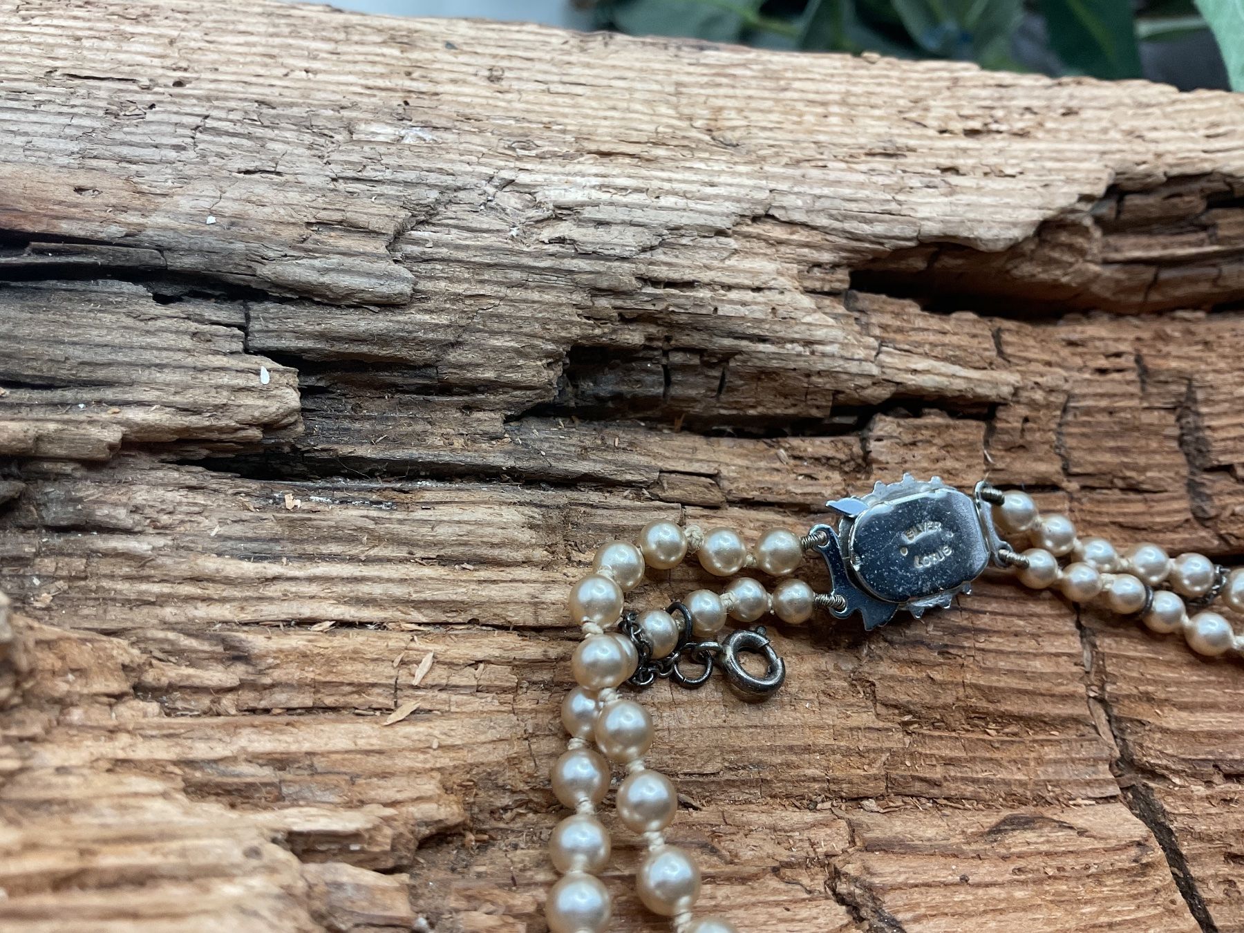 Catenine: Vintage Perlencollier mit Sterlingsilber Verschluss – Usato da luzern venduto da Alpendorf1 4
