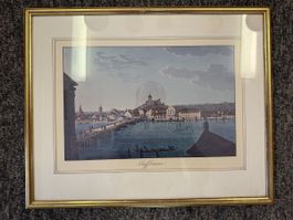 Schaffhausen Farbdruck, gerahmt