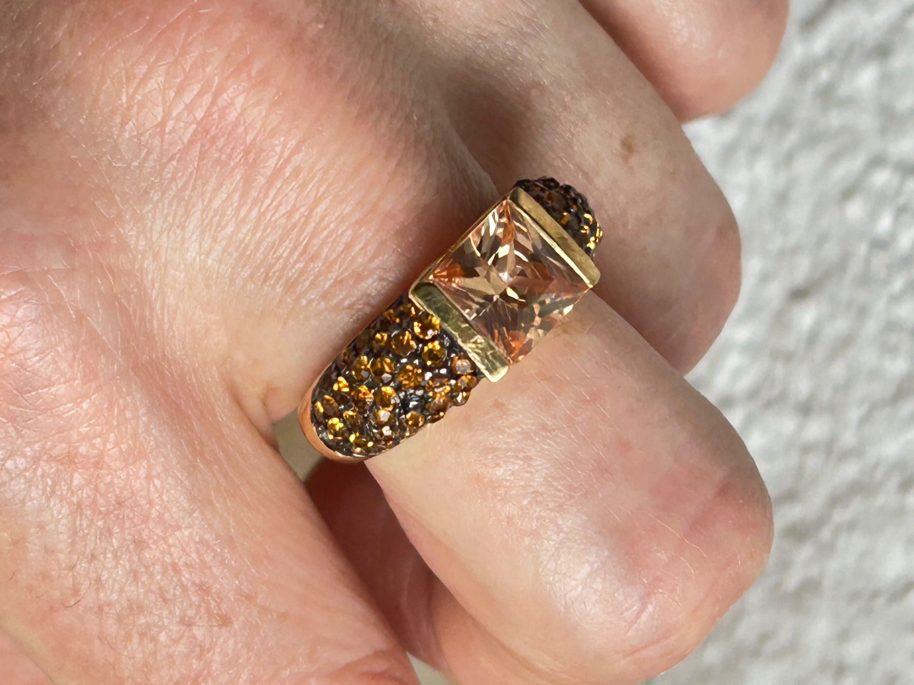 Anelli: Silberring ORANGE golden light (58) – Usato da Laufen venduto da belleskulptur 1
