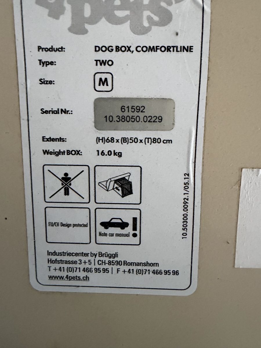 4pets Cages, transport & sécurité: 4pets Hundebox Comfortline TWO – D'occasion à Beromünster par Ctempo 5