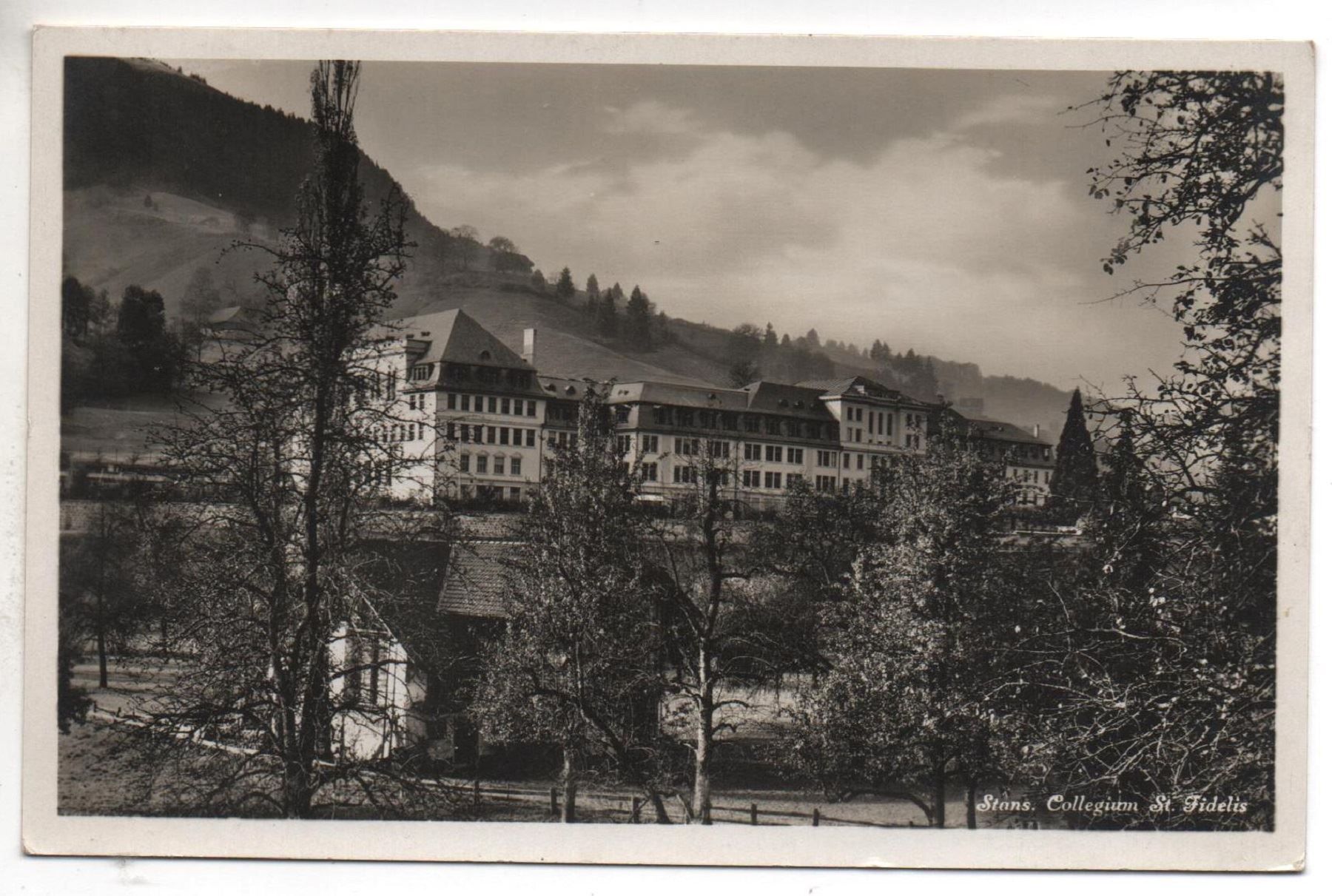 Cartoline postali: STANS Collegium St. Fidelis – Usato da Jona venduto da philajona