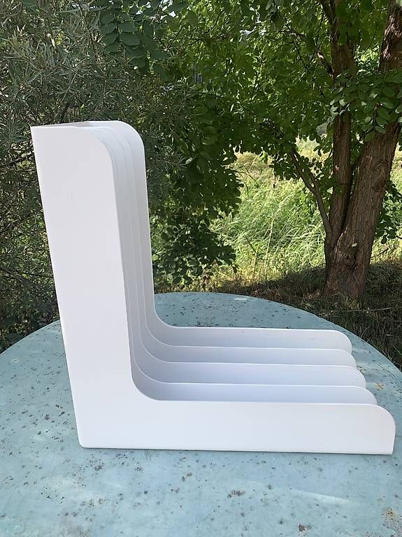 Schallplatten: Porte-vinyles blanc vintage – Gebraucht aus Montreux von Barber_Swiss_Vintage 3