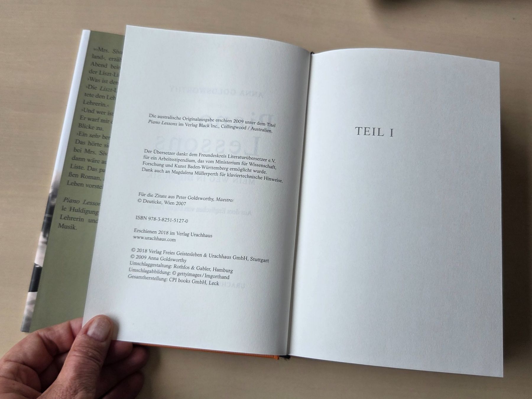 Libri: Piano Lessons, Anna Goldsworthy – Usato da Liestal venduto da ITOlio 2