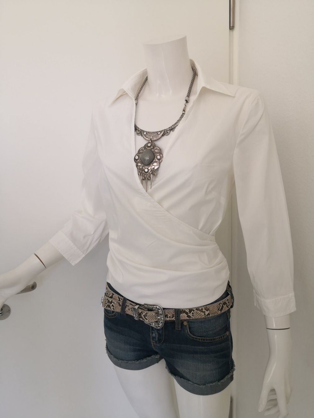 Mango Camicette: 🤩MANGO SUIT WICKEL-BLUSE WEISS – Nuovo (secondo la descrizione) da Olten venduto da Naja-Twins-Twins 1
