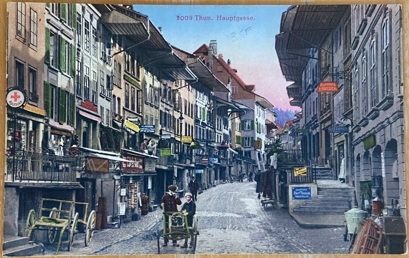 Cartoline postali: THUN, HAUPSTRASSE, * – Usato da Pura venduto da ulisse1957