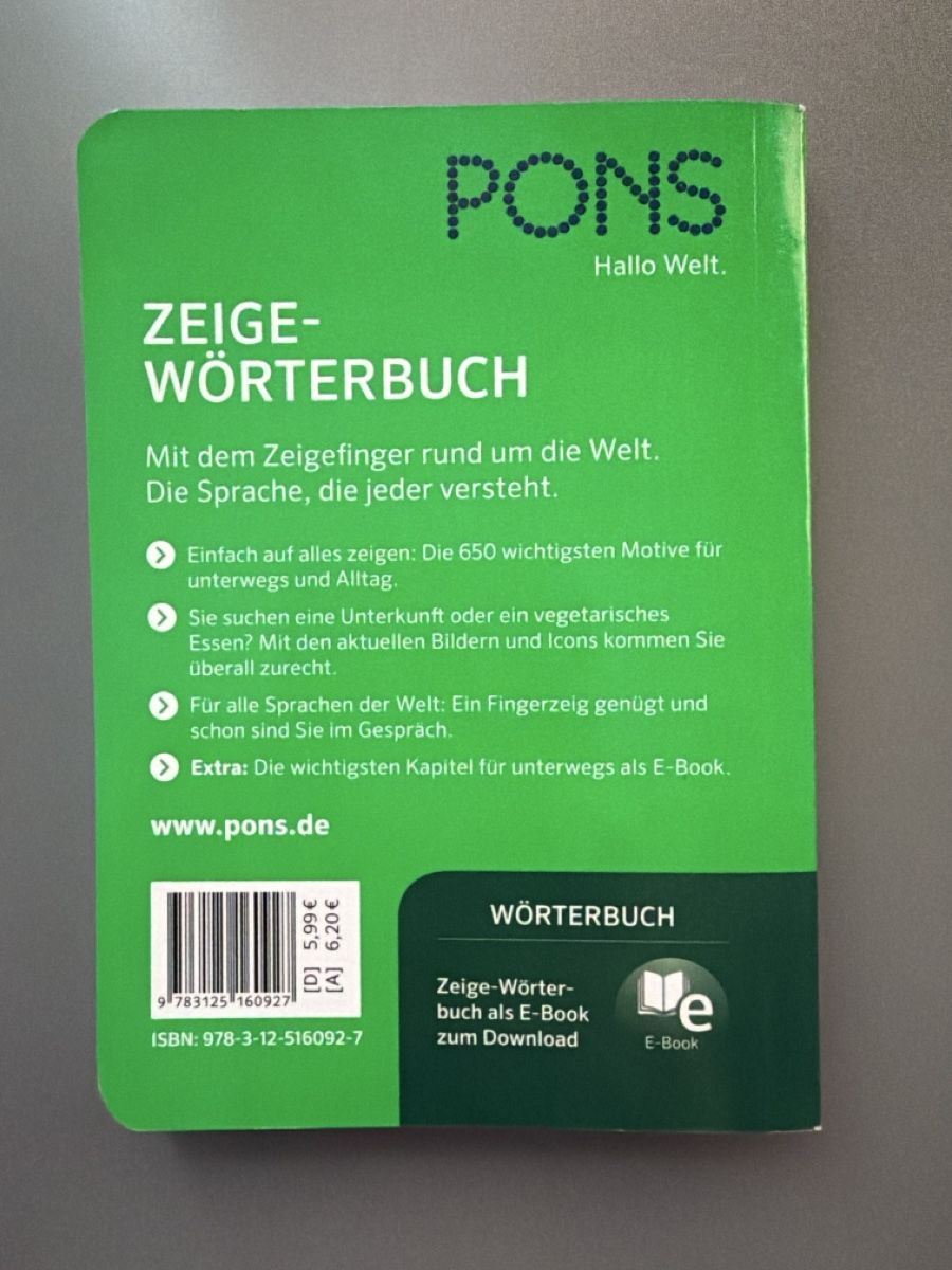 Libri: PONS Zeige-Wörterbuch – Nuovo (secondo la descrizione) da Jona venduto da dar_k2v9 1