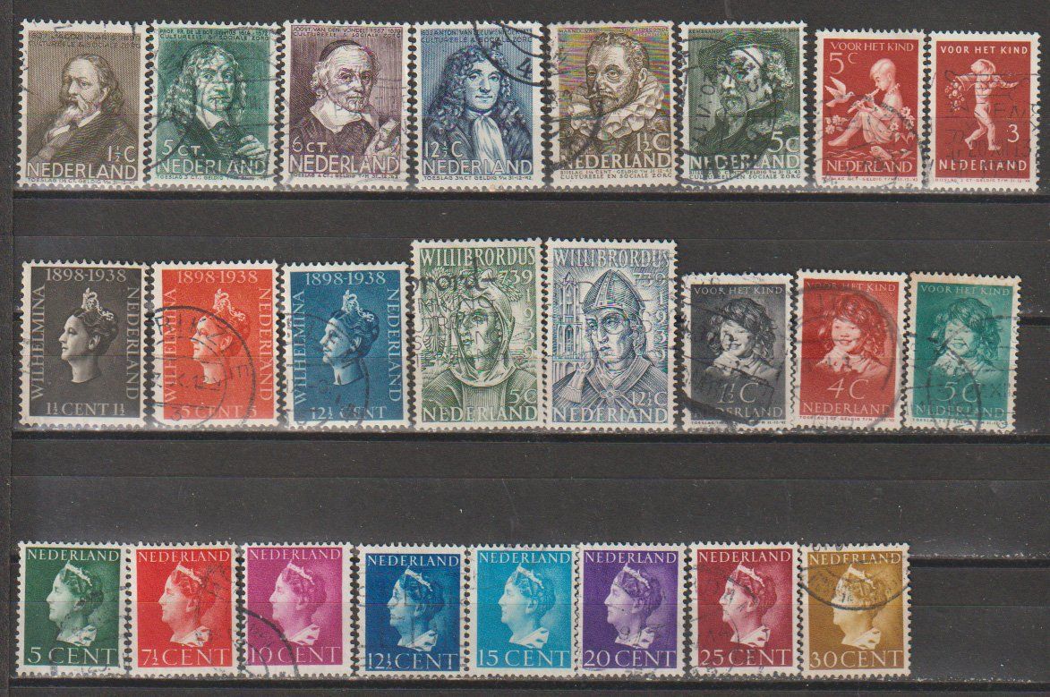 Tutti i francobolli: Pays-Bas 1920-1940 48 timbres collection – Usato da Crans-Montana venduto da kira56