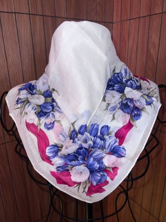 Christian Dior Vintage Tuch Blumen 47x47