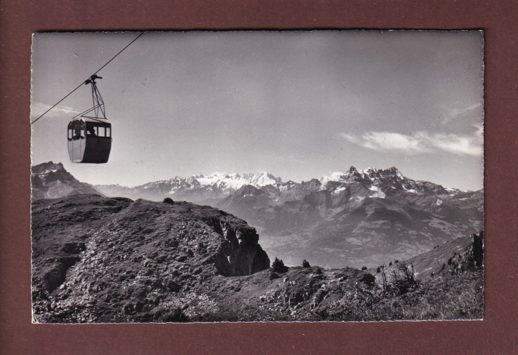 Ansichtskarten: Téléférique de LA BERNEUSE - 1961 – Gebraucht aus Pully von nicecards-shop