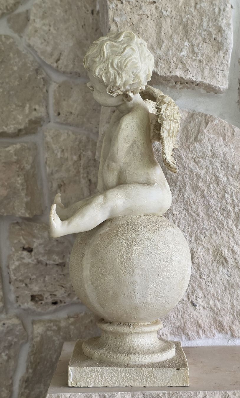 Tutte le decorazioni: Putte-Figur auf Kugel, Deko ,Top Zustand – Nuovo (secondo la descrizione) da Rheinsulz venduto da Gilea 3