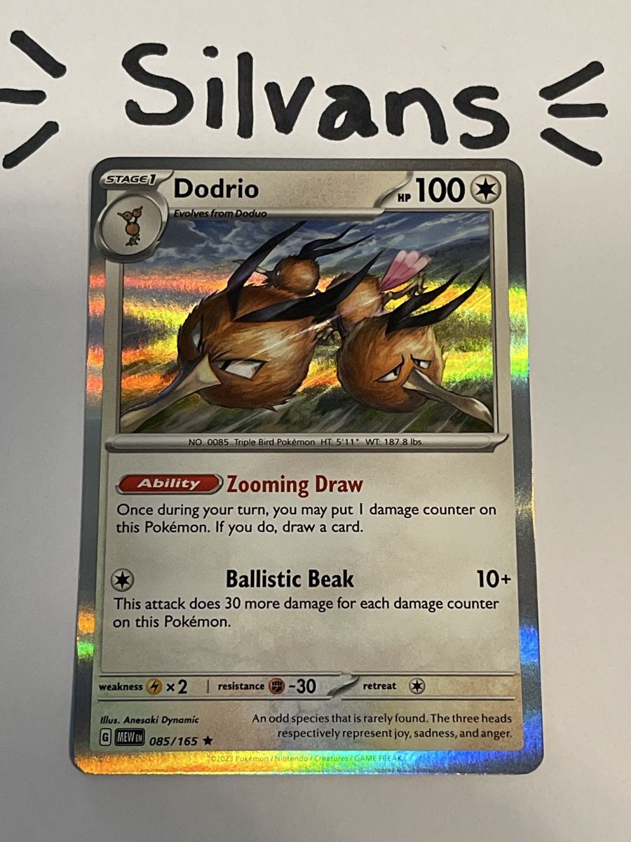 Pokémon Carte collezionabili: Dodrio Holo 085/165 MEW 151 Englisch – Nuovo (secondo la descrizione) da Wil SG venduto da Silvans