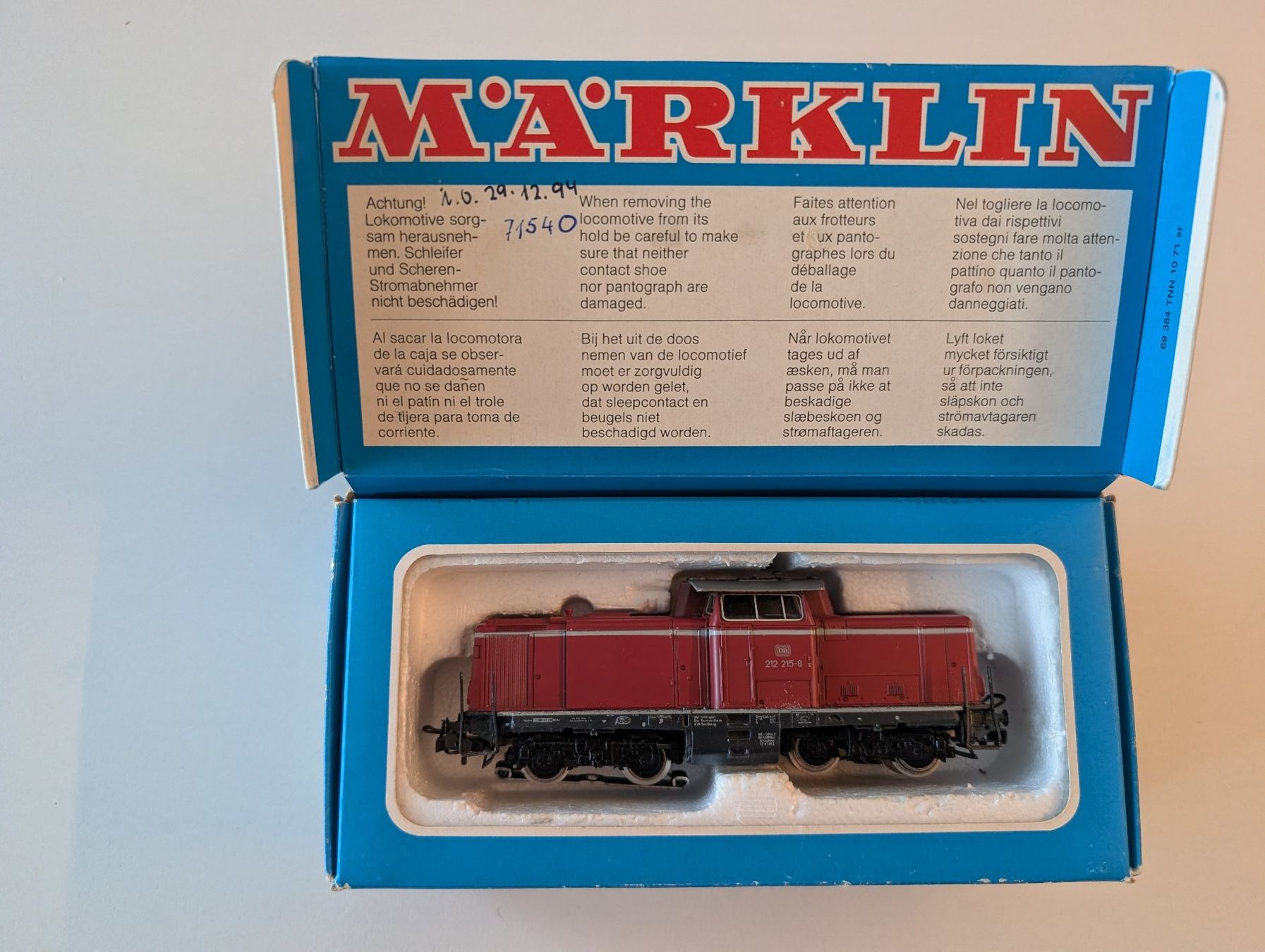 Märklin Modellini di ferrovie: Märklin 3072 lok Br V100 – Usato da Ebikon venduto da Nico151 1