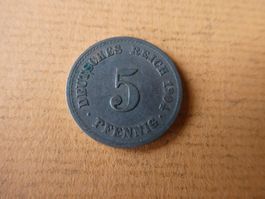 Dt. Reich 1904 F, 5 Pfennig