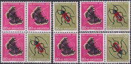 1953, Pro Juventute Z39-Z41+K44 postfrisch **, Kat: 150 .-+