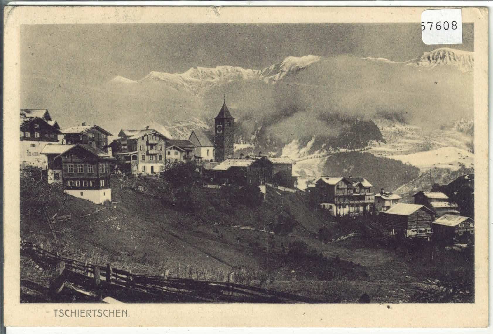 Cartoline postali: Tschiertschen - Generalansicht – Usato da Ettingen venduto da Kartenplanet