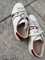Baskets Gucci blanches en cuir