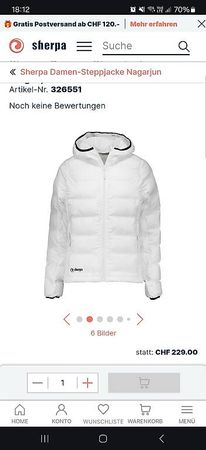 Neue Sherpa Nagarjun Daunenjacke Gr. S