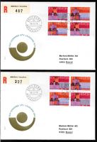 2 FDC Z50 - Z53 Serie 4 Paare ET Bern 28.3.1974