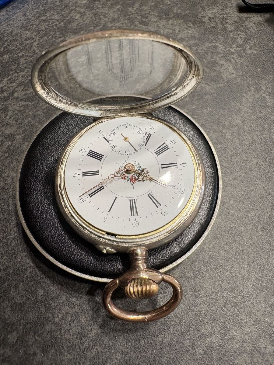 Orologi: Antik Silber Taschenuhr ab Fr. 1.-  – Usato da Perlen venduto da S0nG0ku 2