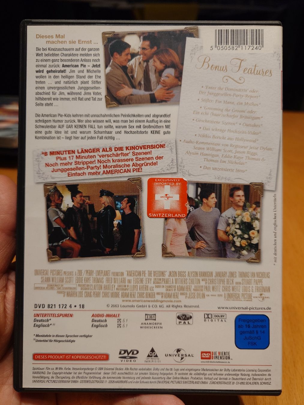 Tutti i DVDs: DVD American Pie 2 Jetzt wird geheiratet! – Usato da Kirchberg BE venduto da Myford 1