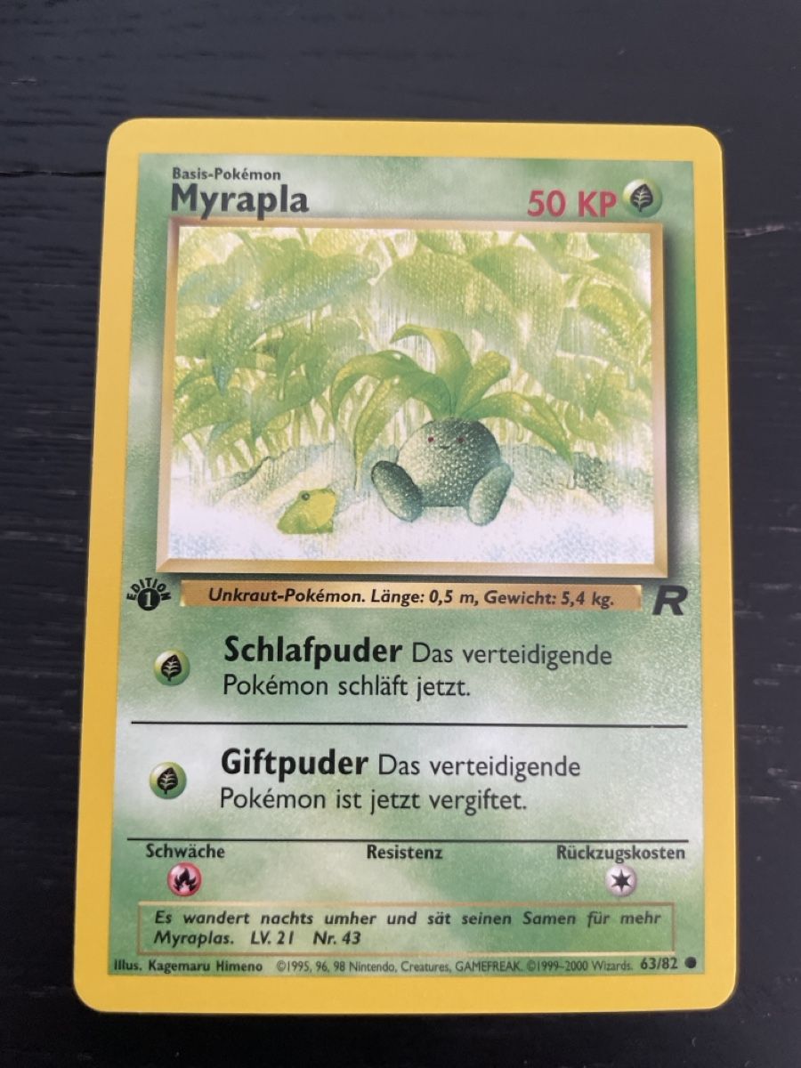 Pokémon Sammelbilder & Trading cards: Pokemon Myrapla 63/82 1. edition team rocket retro – Gebraucht aus Hugelshofen von Suimosa