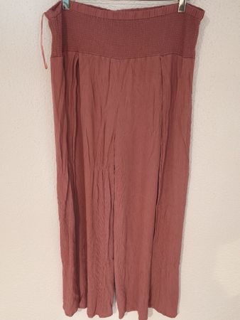 Chicoree Culotte Hose Koralle Grösse XL 100% Viskose