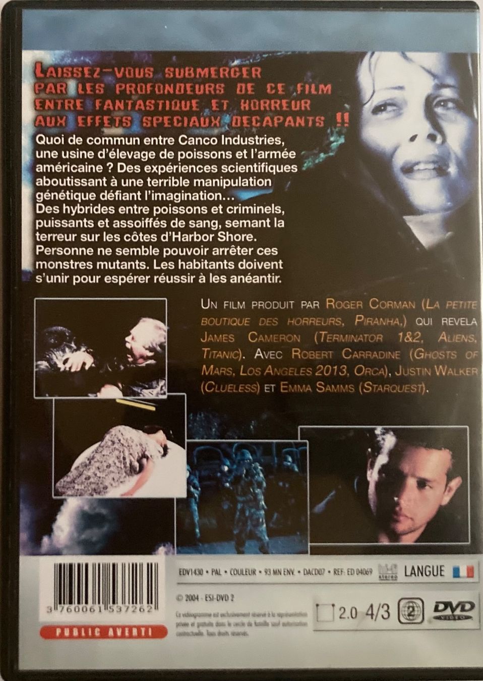 Tutti i DVDs: HUMANOÏDE (TERREUR ABYSSALE) – Usato da Poliez-Pittet venduto da Newtown-Records 1