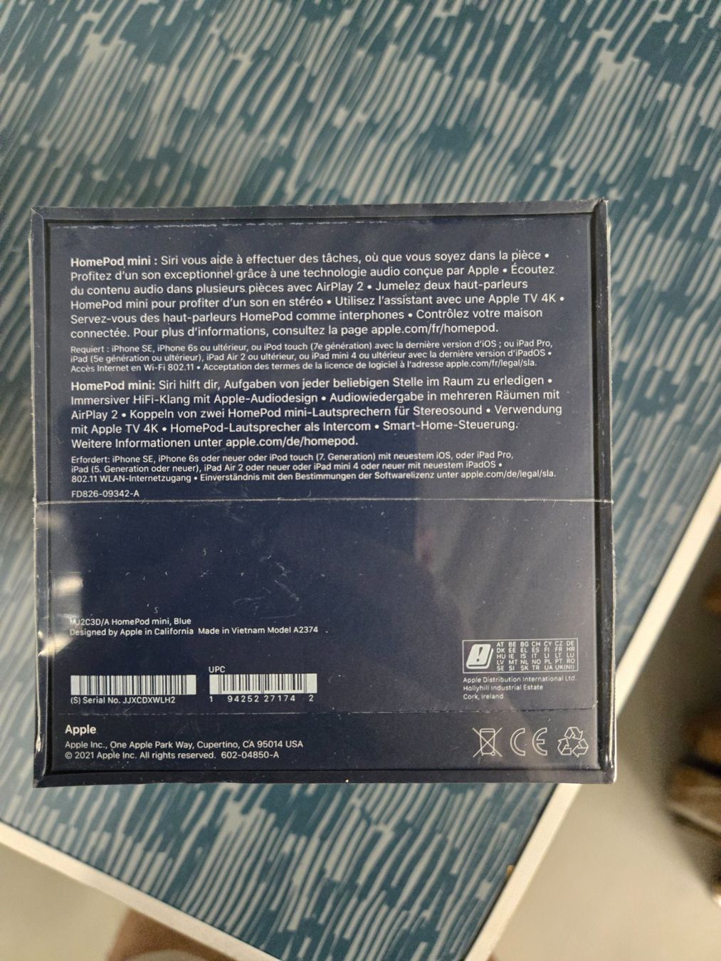 Apple Casse acustiche: Apple HomePod mini Blau (Sealed) – Nuovo e nell'imballaggio originale da Wil SG venduto da har_6bvb 2
