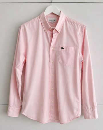 Lacoste Hemd langarm rosa Grösse M neuer Zustand
