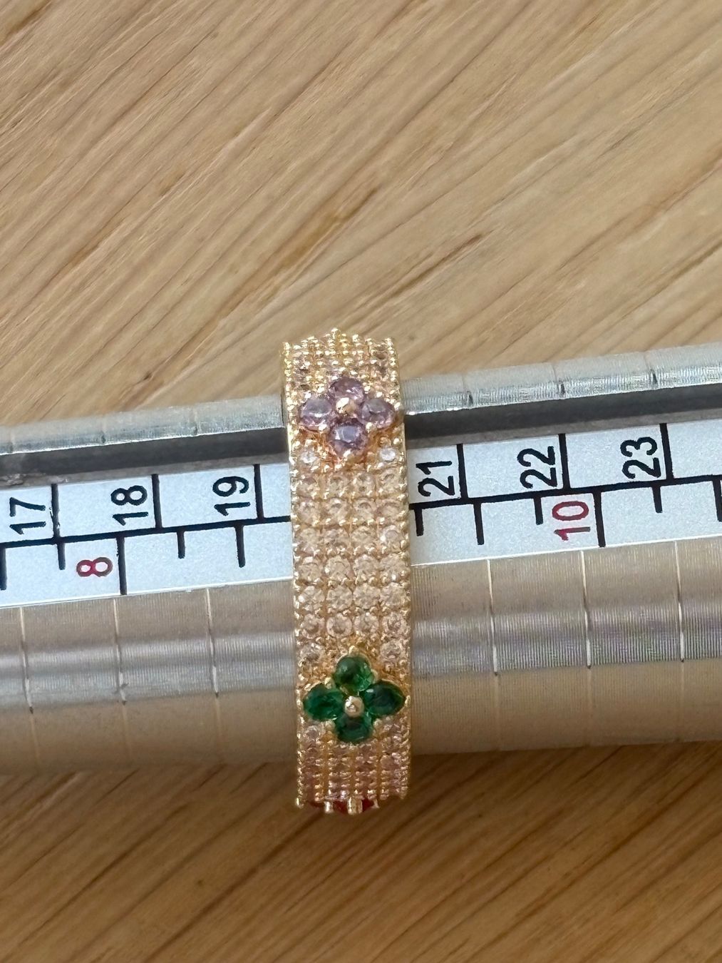 Anelli: Luxus Elegante Gr.19/9 Ring Farbe: Gold/Milticolore – Nuovo (secondo la descrizione) da Biel-Bienne venduto da Roserosse13 8