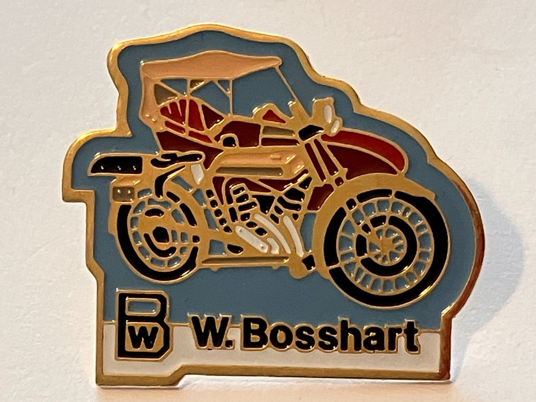 Placchette & Badge: 1 Pin W. Bosshart Motorrad Auto – Usato da Basel venduto da djwwpp