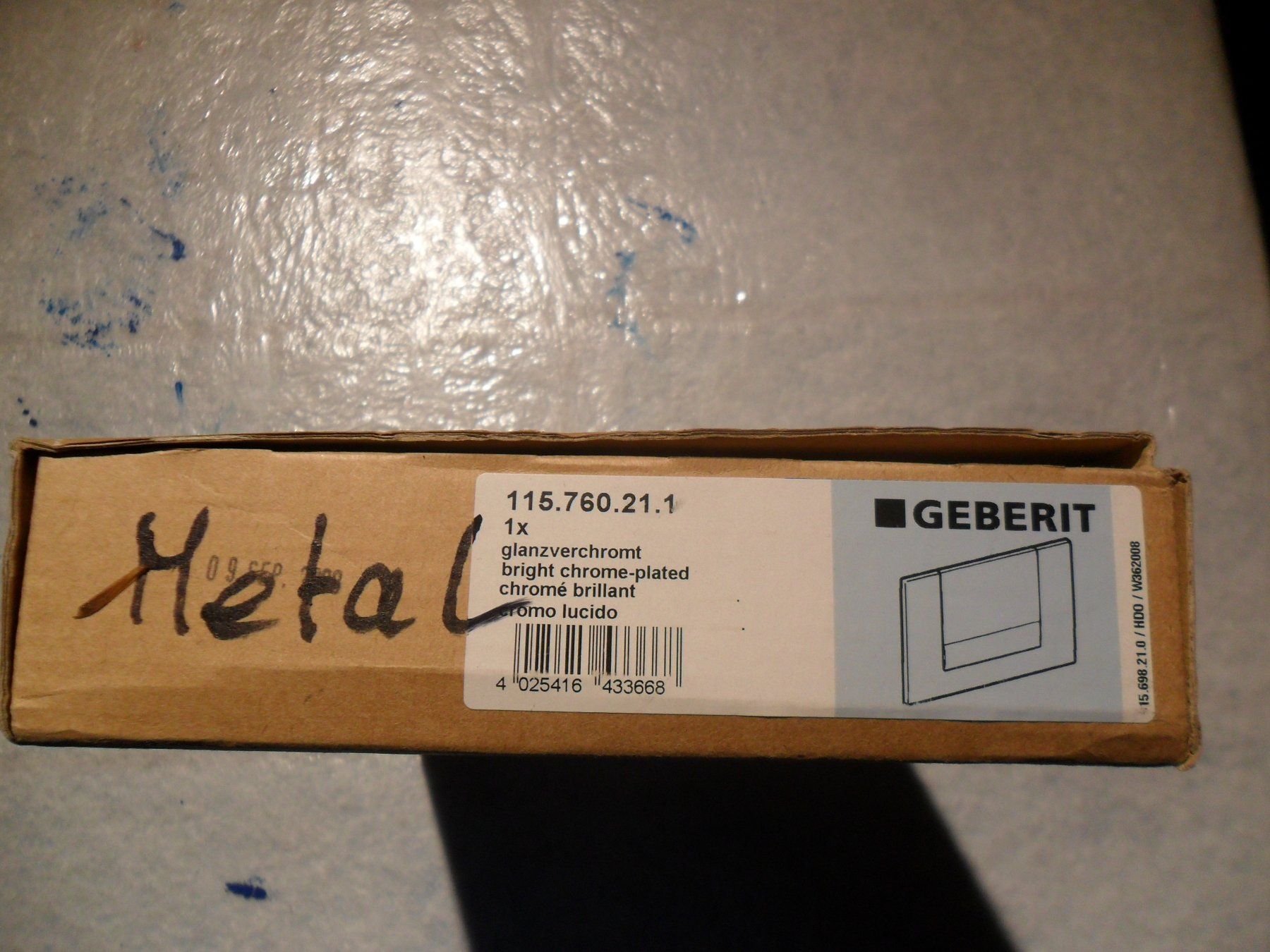 Geberit WC: GEBERIT Drückerplatte Chrom – Neu und originalverpackt aus Aesch BL von isc_85jd 4