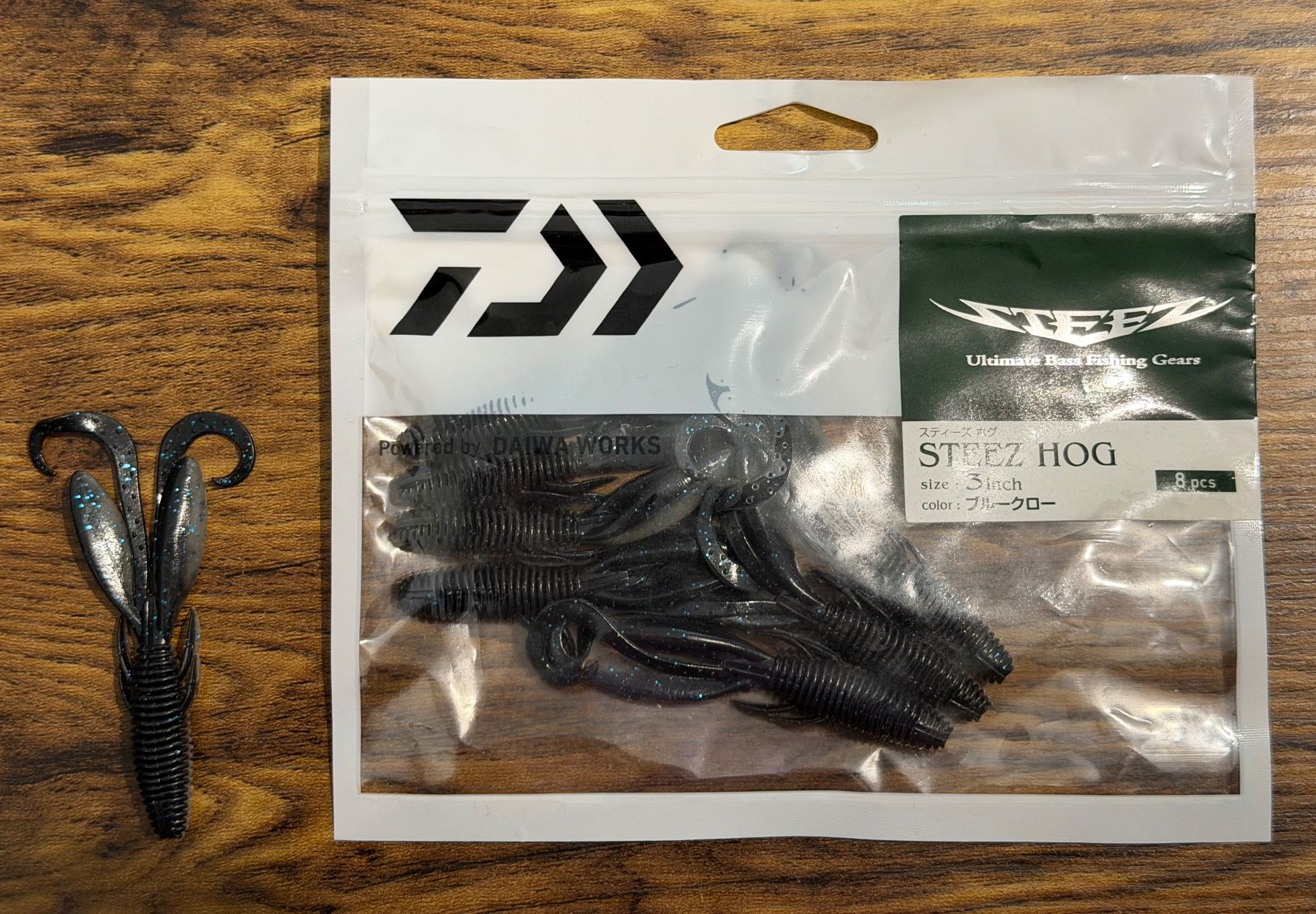 Daiwa Esche: Daiwa Steez Hog 3" - 76 mm – Nuovo e nell'imballaggio originale da Widnau venduto da Fishingtackle_Oggy