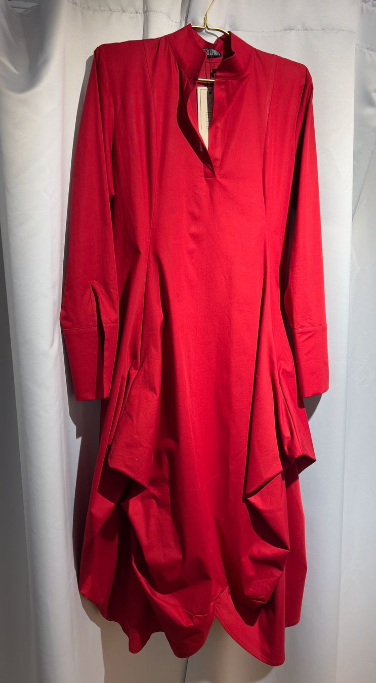 Kleider: Rotes Designer-Kleid - Aufregend, luxuriös, einzigartig – Neu und originalverpackt aus Zürich von Naebeli 8
