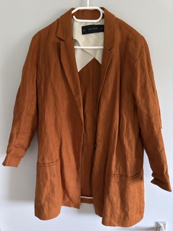 Blazer Zara Basic couleur rouille taille S bon etat