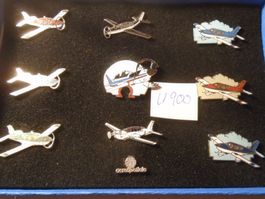 10 ver. Aerospatiale Flugzeug Pins Sammlung, Rarität! (U900)